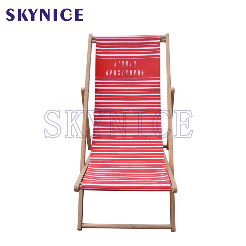 Follble Hardwood Sling Chair Wood Beach Chair for Camping