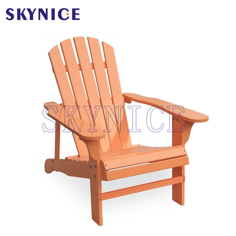 Simple Retro Outdoor Beach Garden Balcony Wood Adirondack Chair