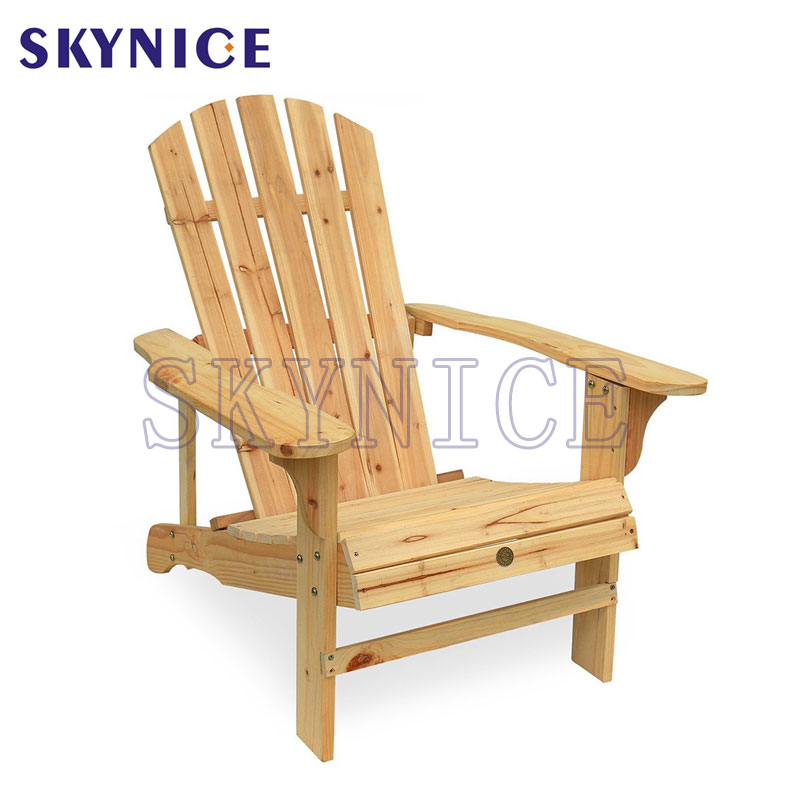 Naturlig färgutomhusstrand Wood Adirondack Chair